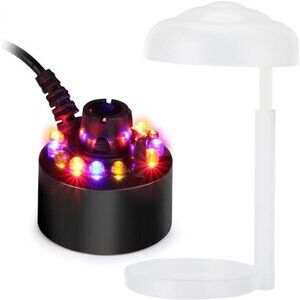 Mist Maker with 12 LED Lights, Mist Maker Fogger, Mini Size, Large Capacity